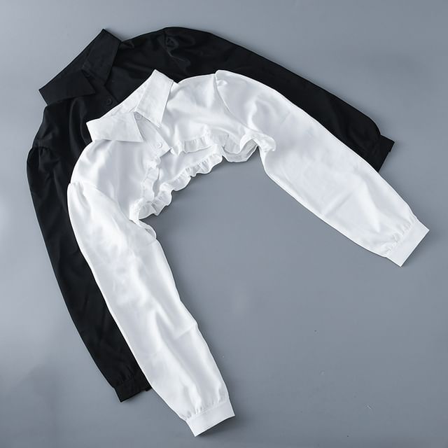 MIOW-Long-Sleeve Decorative Collar