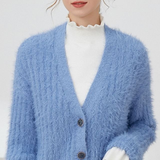 MIOW-Mock Neck Frill Trim Decorative Collar