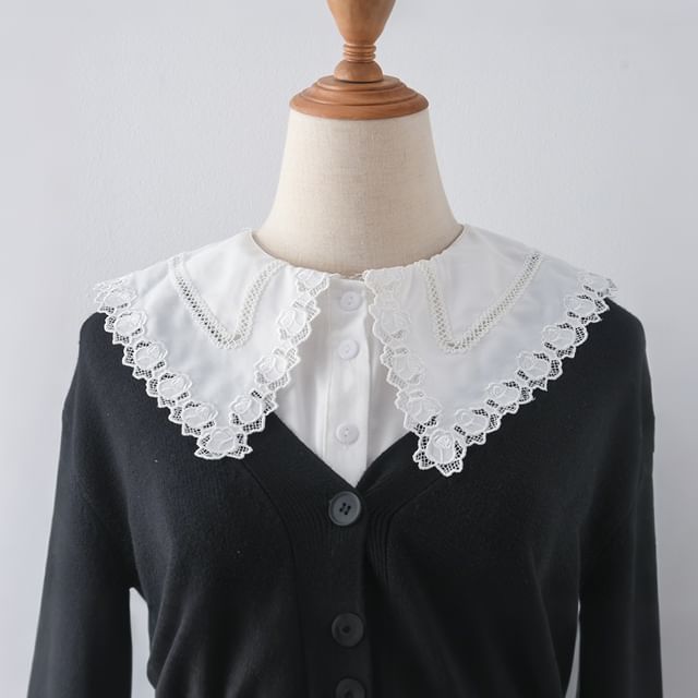 MIOW-Plain Embroidered Decorative Collar