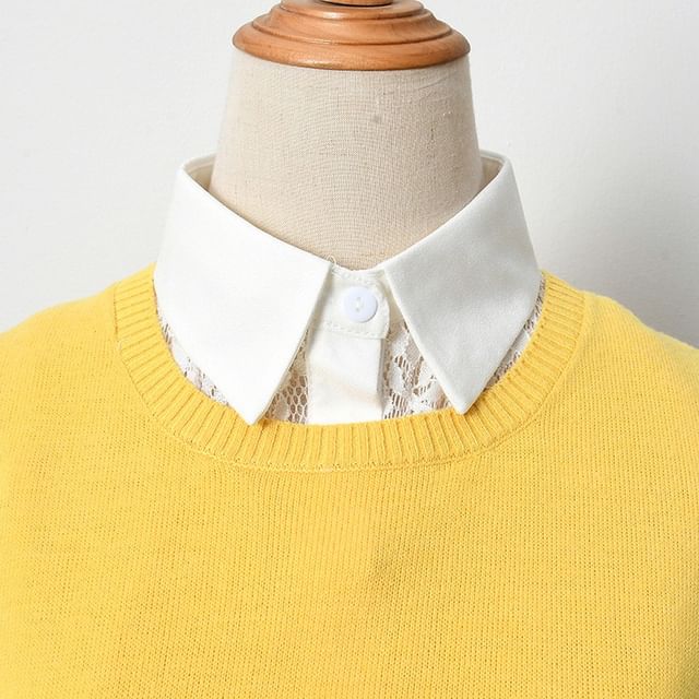 MIOW-Plain Lace Decorative Collar