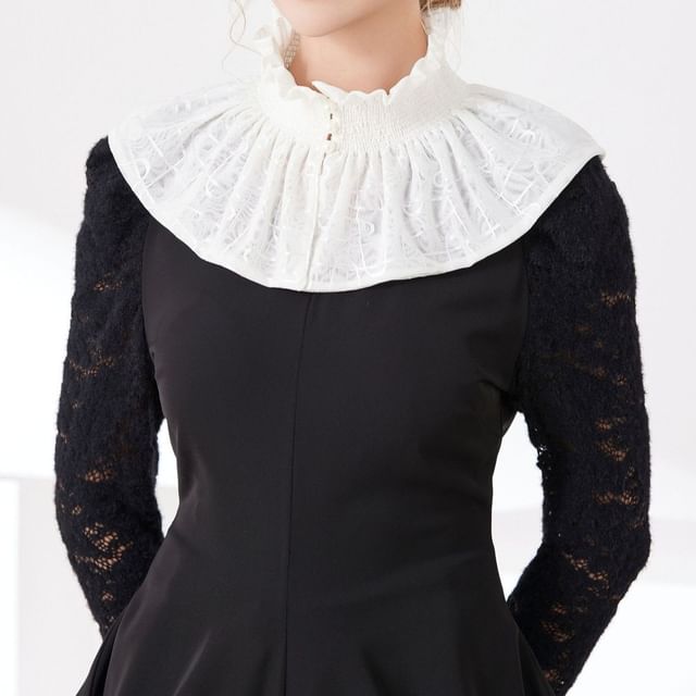 MIOW-Plain Ruffle Decorative Collar