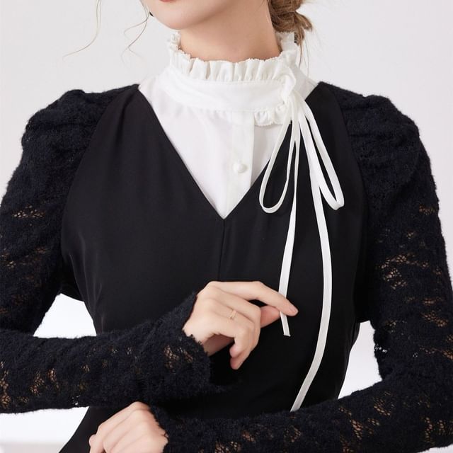 MIOW-Plain Ruffle Decorative Collar