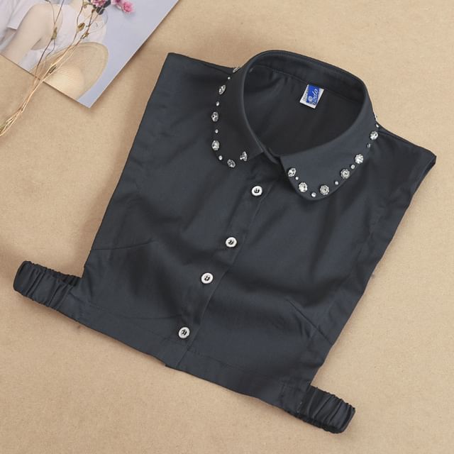 MIOW-Rhinestone Peter Pan Decorative Collar