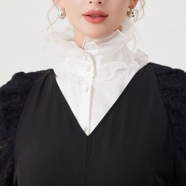 MIOW-Ruffle Decorative Stand Collar