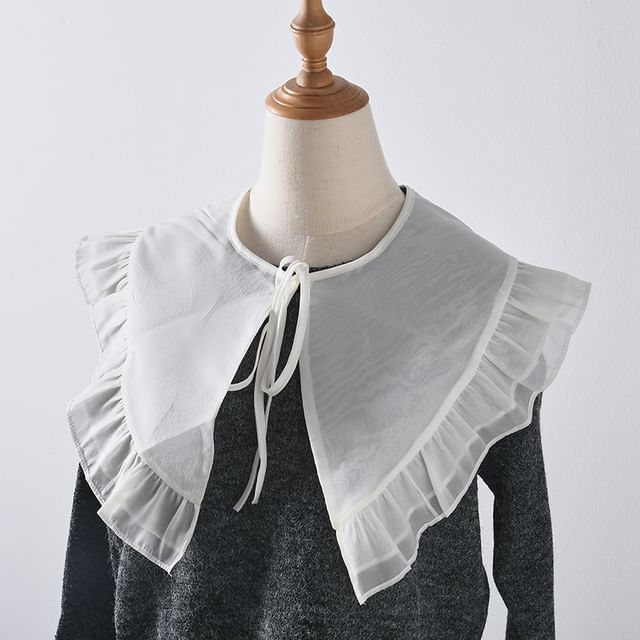 MIOW-Ruffle Trim Decorative Collar