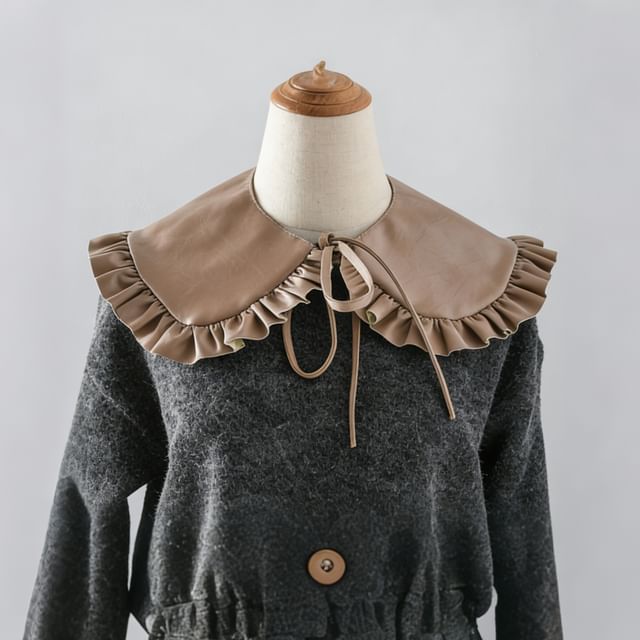 MIOW-Ruffle Trim Decorative Collar