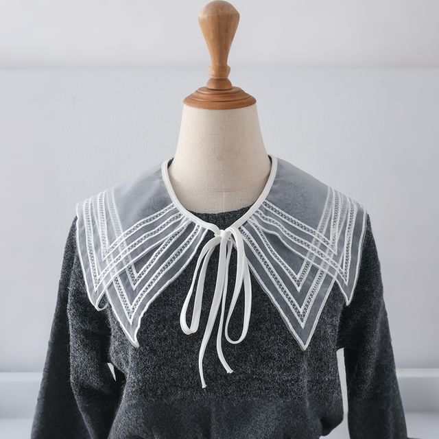 MIOW-Sheer Layered Decorative Collar