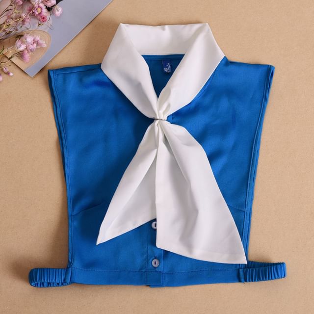 MIOW-Two Tone Scarf Decorative Collar
