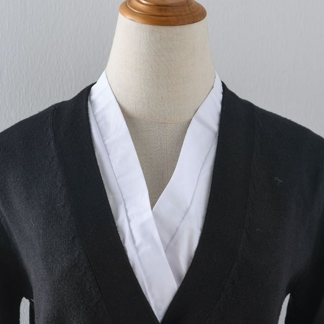 MIOW-V-Neck Plain Decorative Collar