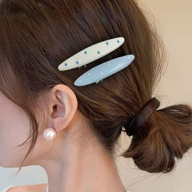 Miss Floral-Dotted Hair Clip