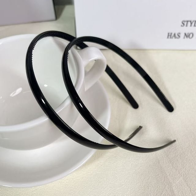Miss Floral-Plain Thin Headband