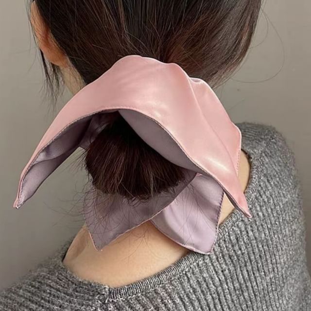 Miss Floral-Silky Plain Scrunchie