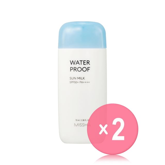 MISSHA-All Around Safe Block Water Proof Sun Milk 2pcs Bundle Set