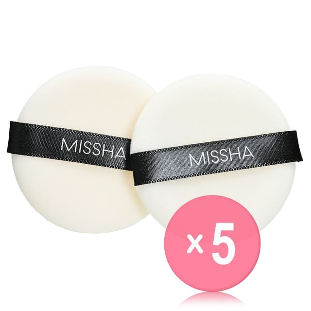 MISSHA-Compressed Flocking Puff Set 5pcs Bundle Set