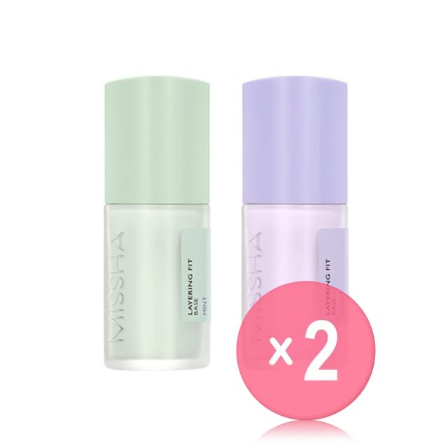 MISSHA-Layering Fit Base - 2 Colors 2pcs Bundle Set