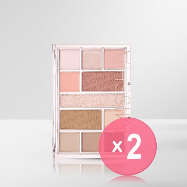 MISSHA-Mood Moment Palette - 2 Types 2pcs Bundle Set