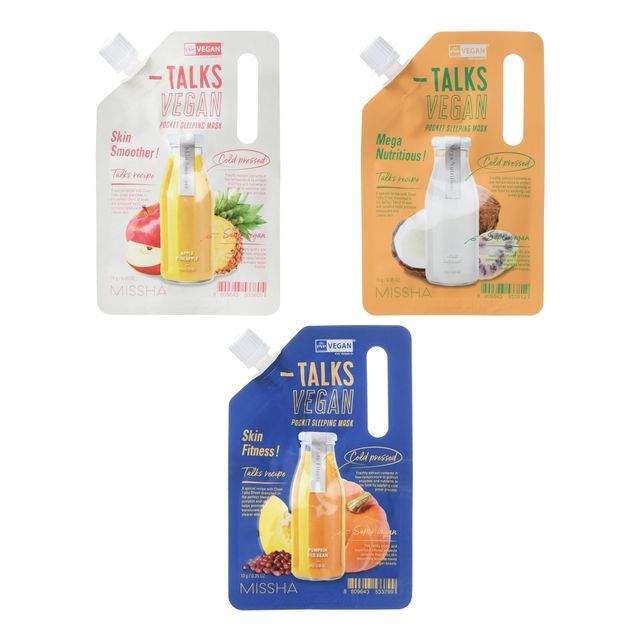 MISSHA-Talks Vegan Squeeze Pocket Sleeping Pack - 3 Types
