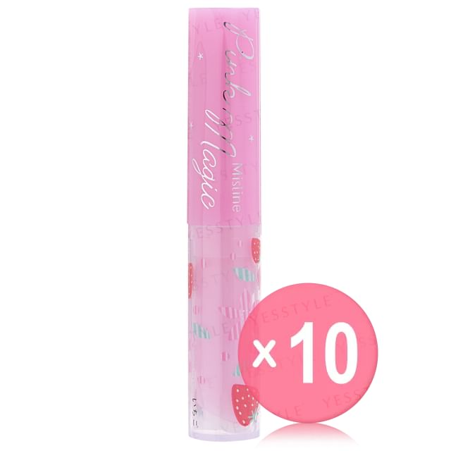 MISTINE-Pink Magic Lip Plus Vitamin E Strawberry 10pcs Bundle Set