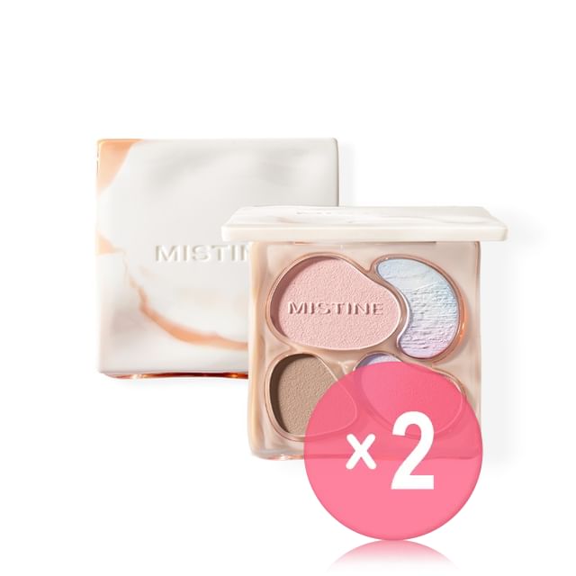 MISTINE-Thai Latte Blush Contour All-in-One Palette - 2 Types 2pcs Bundle Set