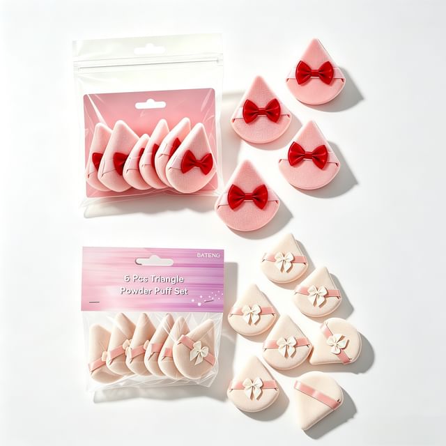 Miumi-Set Of 6 Triangle Makeup Puff