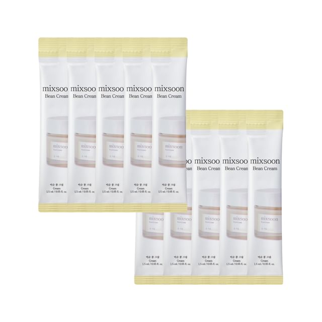 mixsoon-Bean Cream Stick Pouch Set - Kit de Sachês de Creme de Feijão-15 Ml X 10 Unid