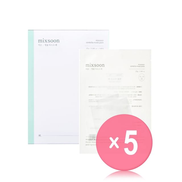 mixsoon-Centella Mask Pack Set 5pcs Bundle Set