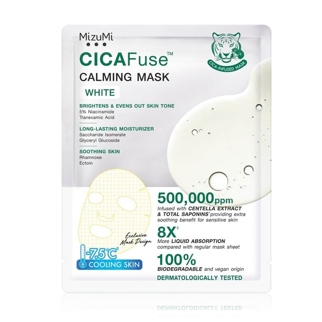 MizuMi-CICAFuse Calming Mask White