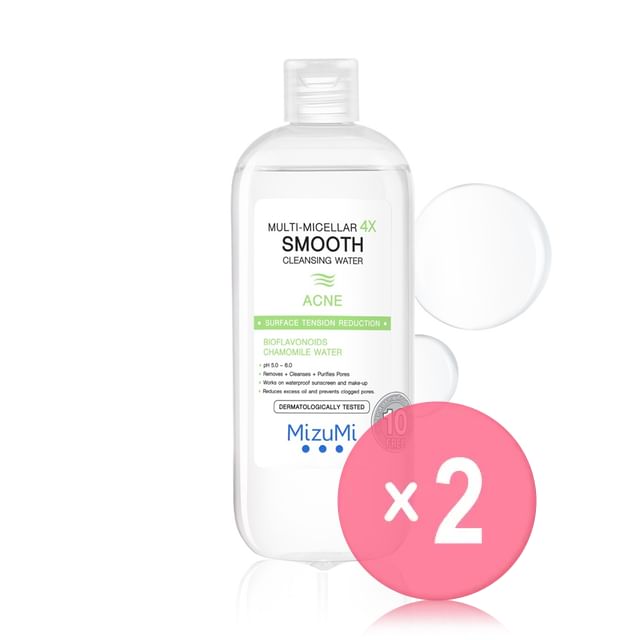 MizuMi-Multi-Micellar 4X Smooth Cleansing Water Acne 2pcs Bundle Set