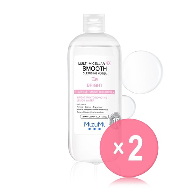 MizuMi-Multi-Micellar 4X Smooth Cleansing Water Bright 2pcs Bundle Set
