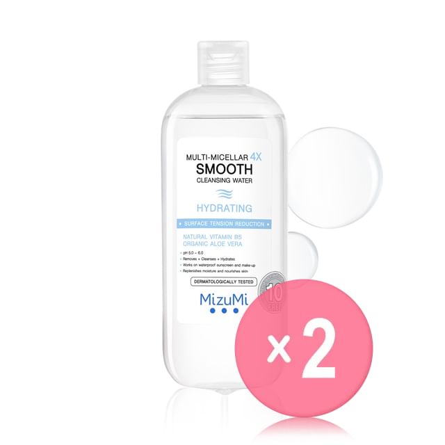MizuMi-Multi-Micellar 4X Smooth Cleansing Water Hydrating 2pcs Bundle Set