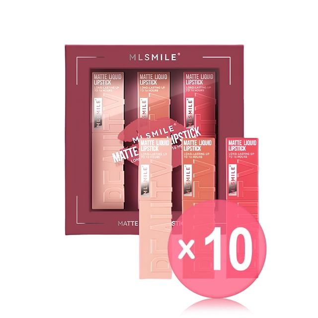 MLSMILE-Matte Liquid Mipstick Set - A 10pcs Bundle Set