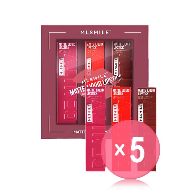MLSMILE-Matte Liquid Mipstick Set - B 5pcs Bundle Set