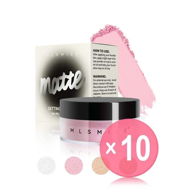 MLSMILE-Matte Setting Powder - 4 Colors 10pcs Bundle Set
