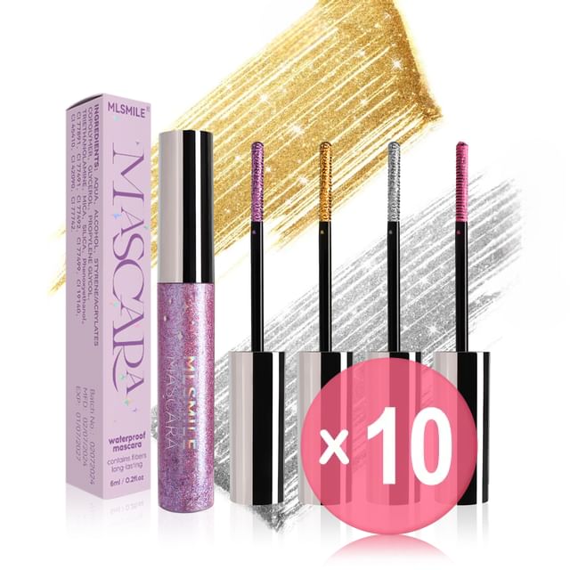 MLSMILE-Waterproof Glitter Mascara - 7 Colors 10pcs Bundle Set