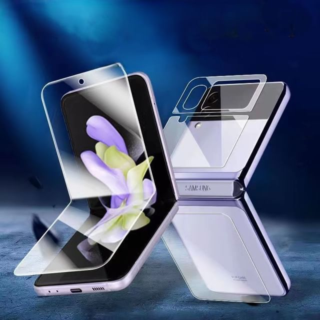 Mobby-Tempered Glass Screen Protector Film - Samsung Flip