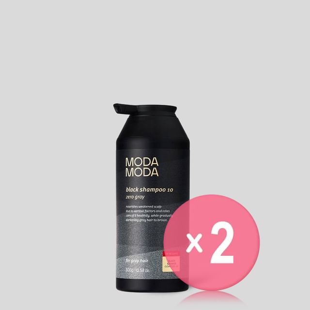 MODAMODA-Zero Gray Black Shampoo 10 2pcs Bundle Set