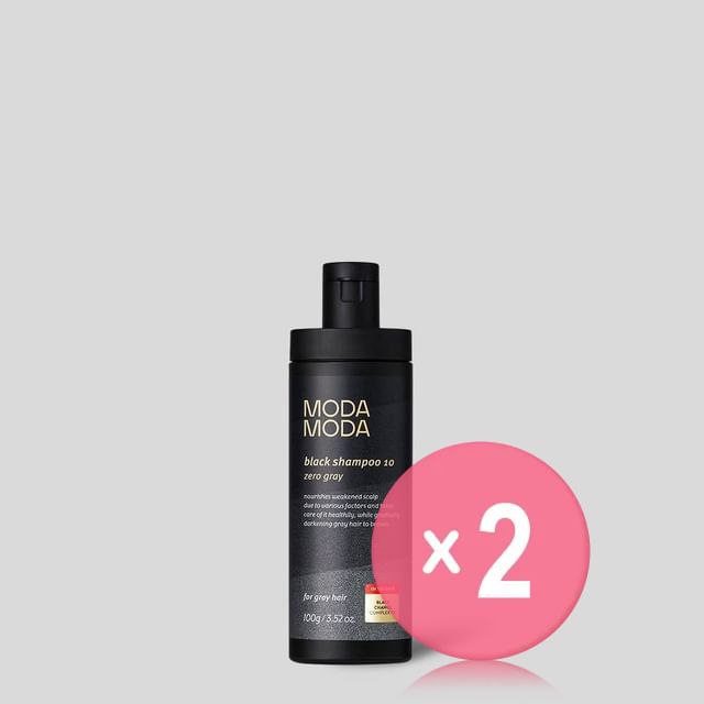 MODAMODA-Zero Gray Black Shampoo 10 Mini 2pcs Bundle Set