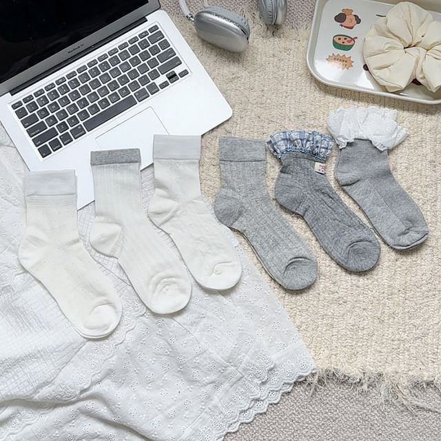 MOGLA-Ribbed Socks