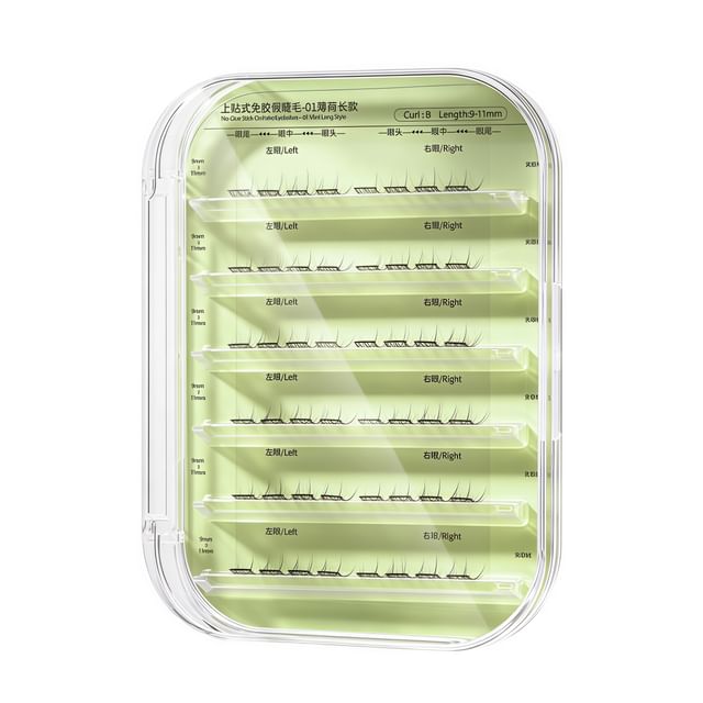 Mogugu-Natural Crisscross Glue Free Cluster False Lashes