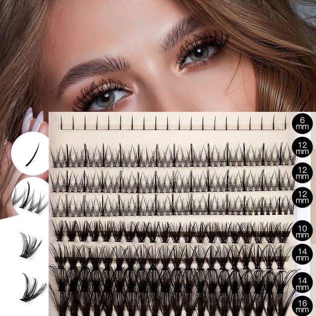 Mogugu-Natural Multipack False Eyelash Clusters