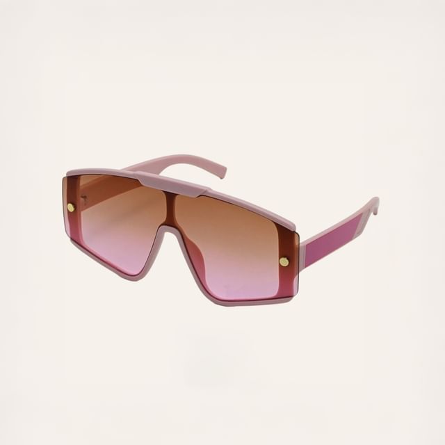 MOL Girl-Semi Rimless Shield Sunglasses