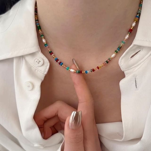 moliveny-Beaded Necklace
