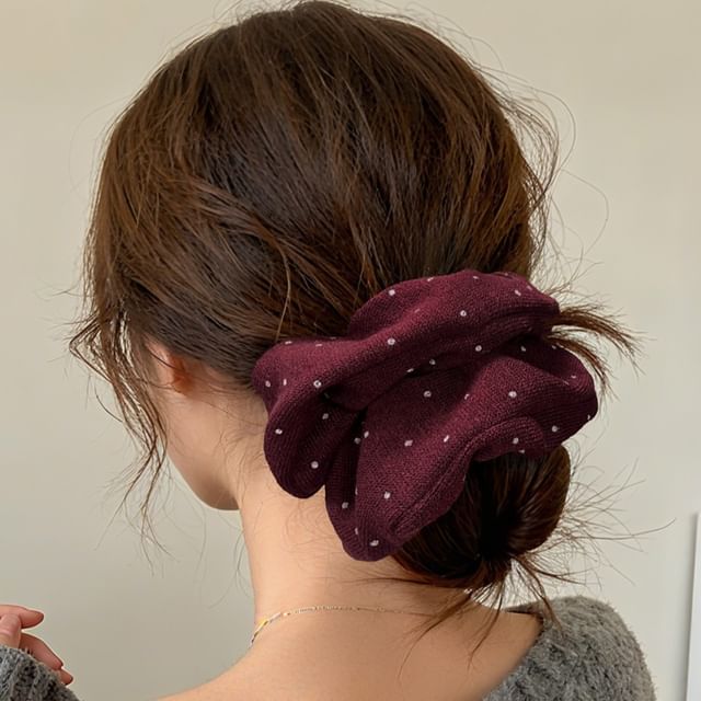 moliveny-Dotted Scrunchie