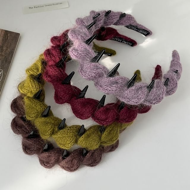 moliveny-Furry Knit Scrunchie