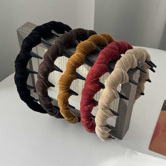 moliveny-Plain Fabric Headband