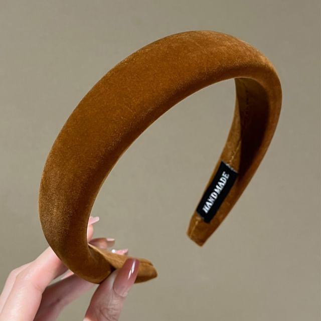 moliveny-Plain Flocking Headband