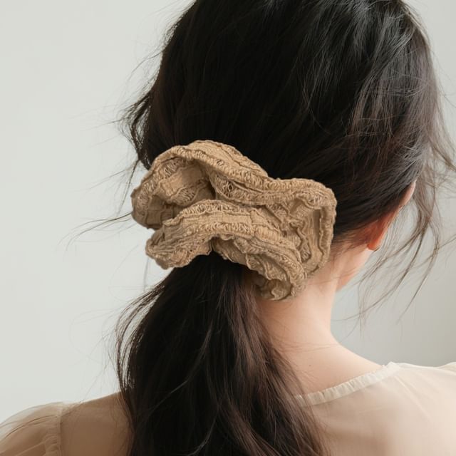 moliveny-Plain Lace Scrunchie