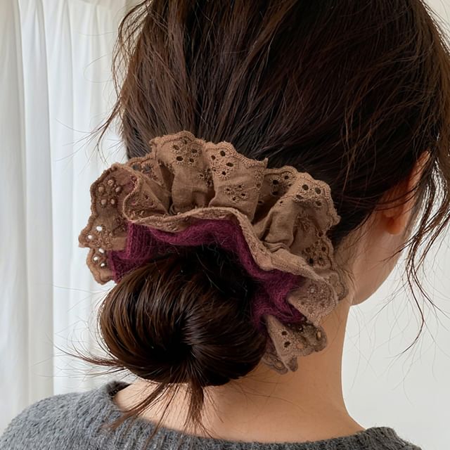 moliveny-Two Tone Scrunchie
