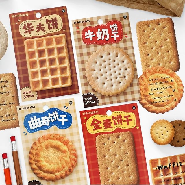 Monez - Biscuits / Waffle Sticky Note (Various Designs) | YesStyle