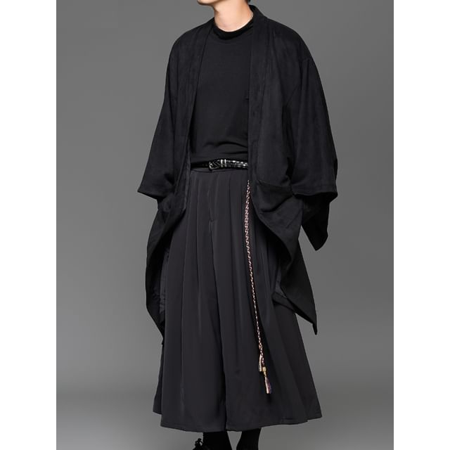 monochros-34-Sleeve Plain Long Light Jacket
